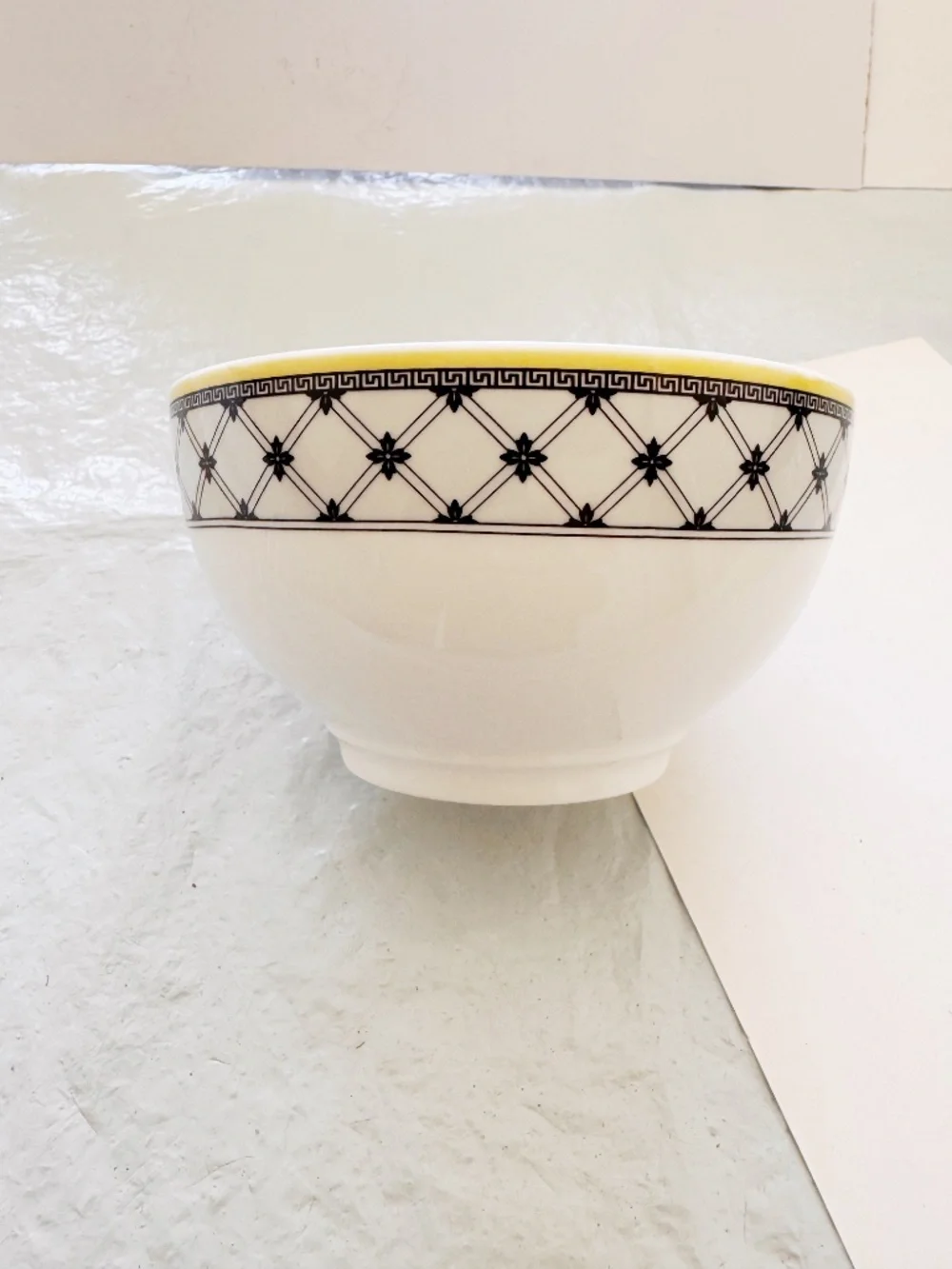 Villeroy & Boch Audun Pastoral Cattle Cow Scene Bowl Yellow Rim 5.5